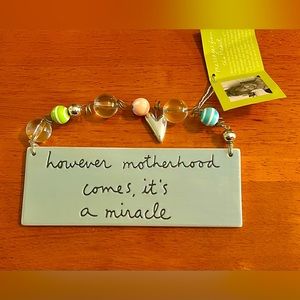 NWT Department 56 Nursery Baby Wall Hanging Decoration New Mom Adoption plaque